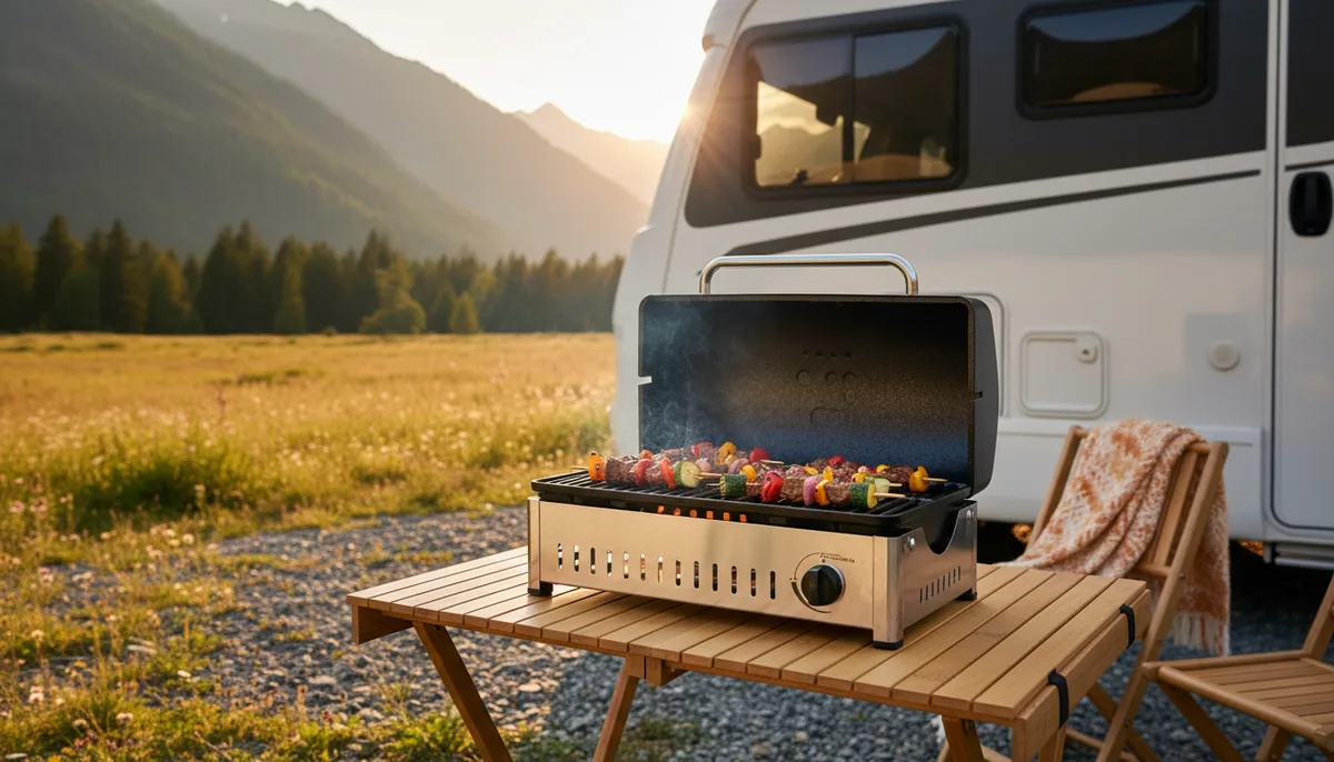 Barbecue gaz pour camping-car : modèles compacts, sécurité et installation